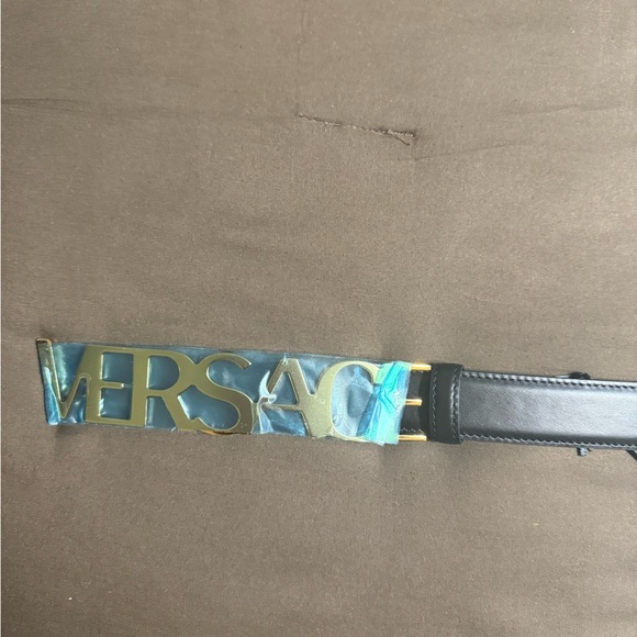 Versace Black Leather Belt - Picture 1 of 6